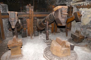 Stimmungsbild: Blick auf die alten, wasserkraftbetriebenen Hammer