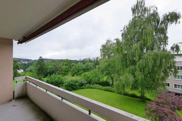 Schöne, unverbaubare Aussicht vom Balkon