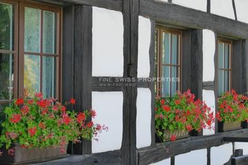 Das historische Riegelhaus von Aussen - ein wahres Bijou