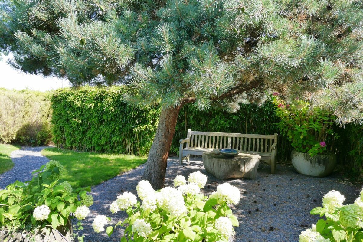 Lauschige Sitzecken an mehreren Orten